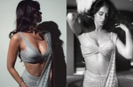 Disha Patani goes bold in a sizzling saree with plunging blouse, See pics